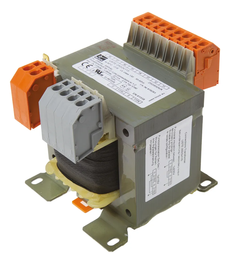 Trasformatore Block, primario 208 V ac, 230 V ac, 380 V ac, 400 V ac, 415 V ac, 440 V ac, 460 V ac, 480 V ac, 500 V ac,