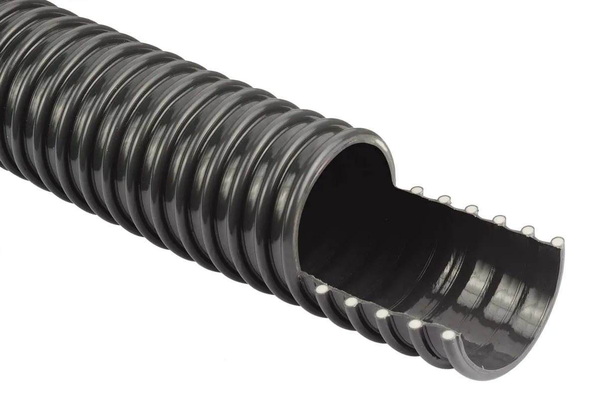 Tubo flessibile RS PRO in PVC col. Grigio scuro, Ø int. 127mm, L. 5m