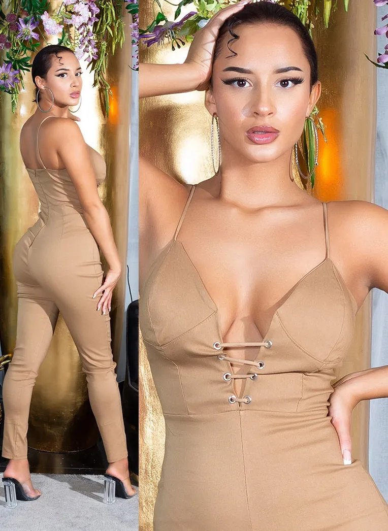 Tuta elastica beige taglia unica 0000OV04202