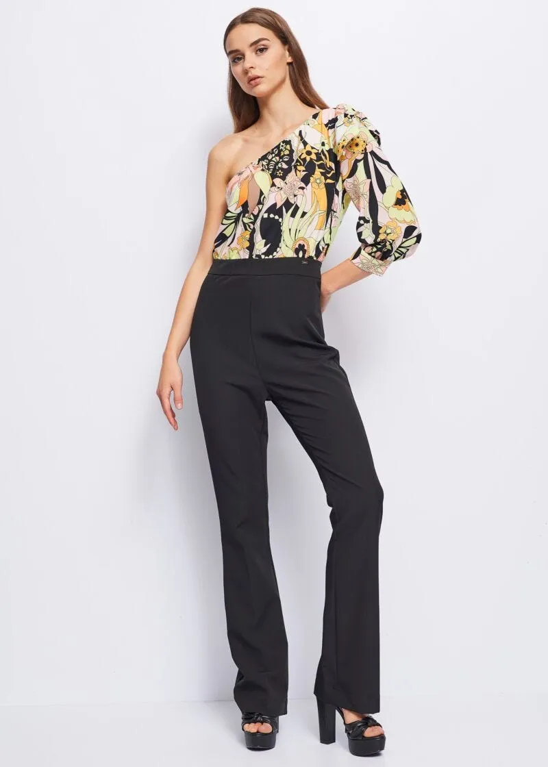 Tuta in georgette stampata
