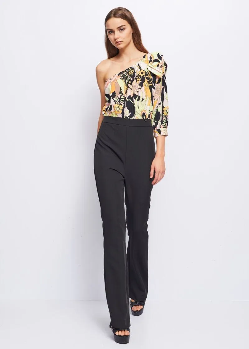 Tuta in georgette stampata