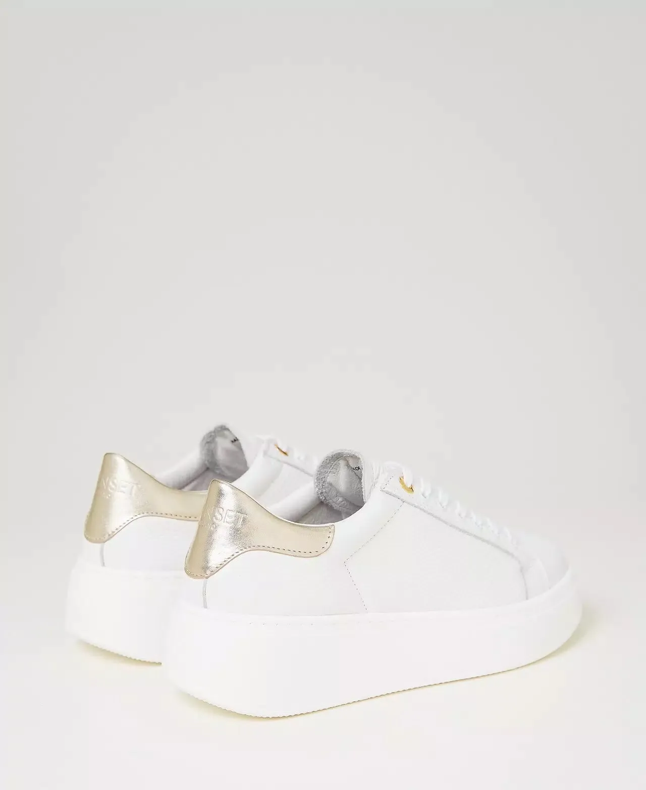 Twinset Milano Sneakers in pelle con retro a contrasto