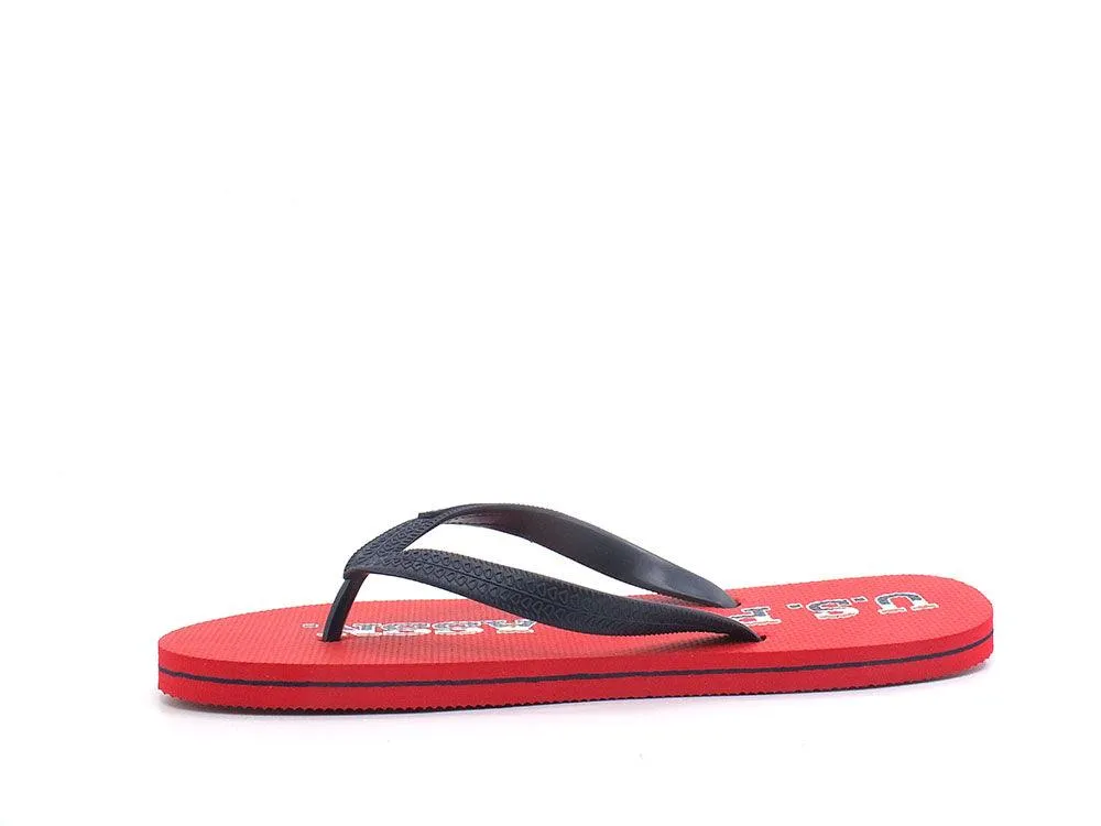 U.S. POLO ASSN. Ciabatta Infradito Gomma Rosso