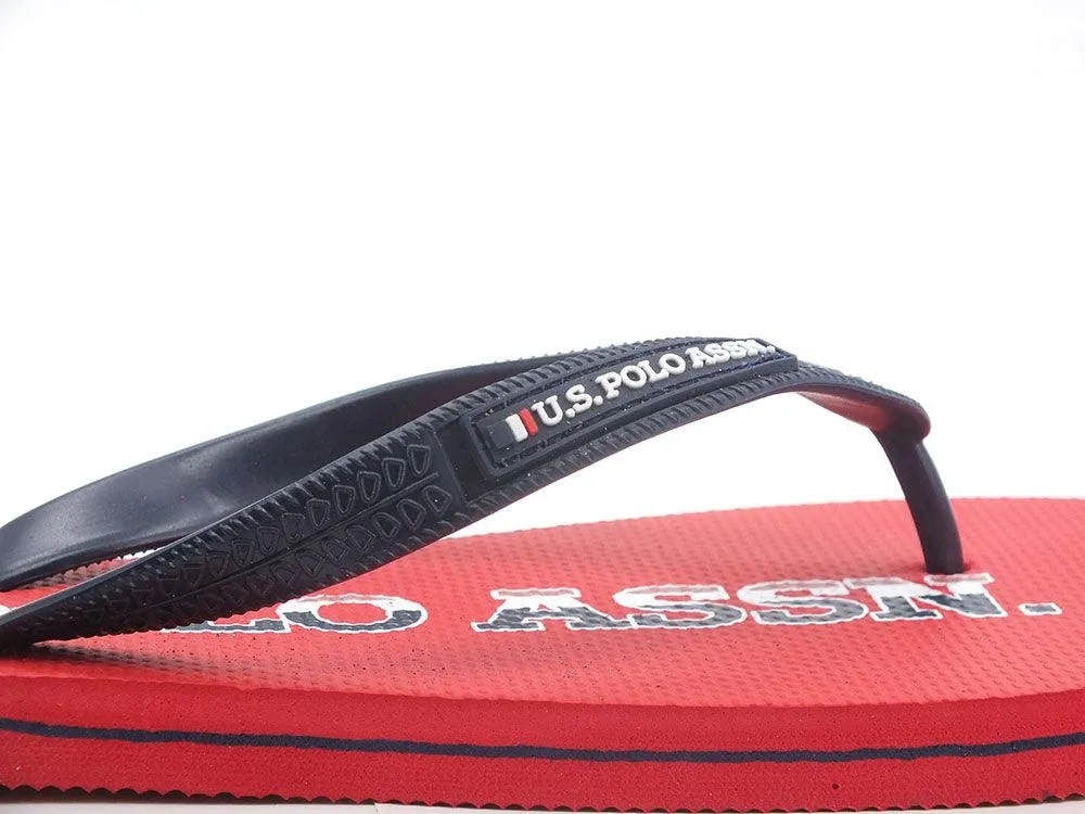 U.S. POLO ASSN. Ciabatta Infradito Gomma Rosso