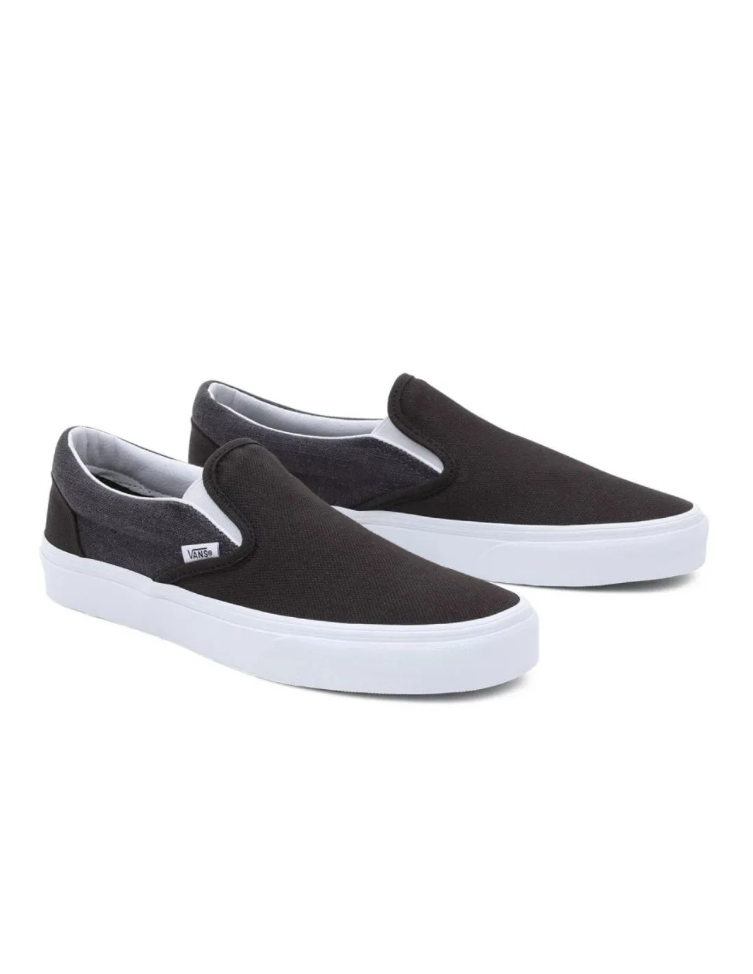 Vans Ua Classic Slip On Summer Linen Scarpe nere