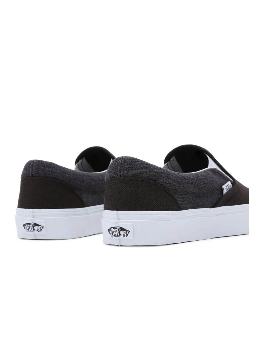 Vans Ua Classic Slip On Summer Linen Scarpe nere