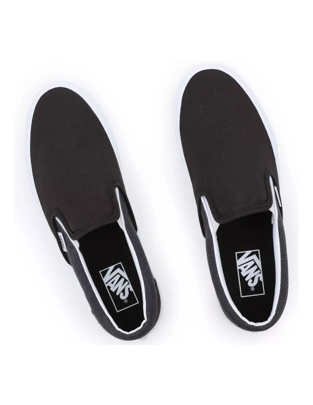 Vans Ua Classic Slip On Summer Linen Scarpe nere