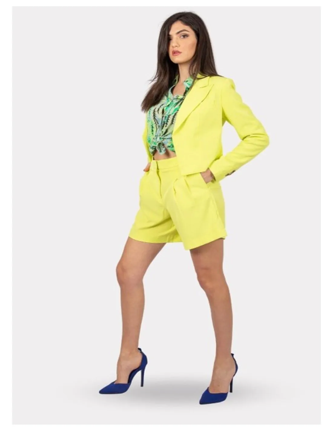 VERO MODA DONNA VMSAIMAITZI LS CROPPED BLAZER