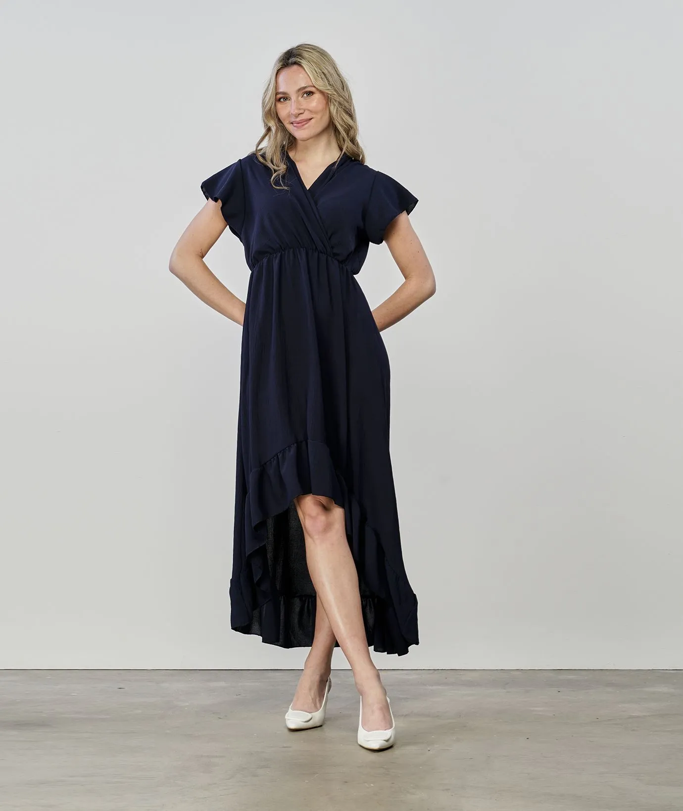 Vestito blu ampio da donna