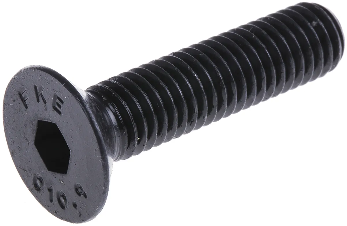 Vite a brugola con testa svasata esagonale RS PRO, M8, L. 60mm, in Acciaio