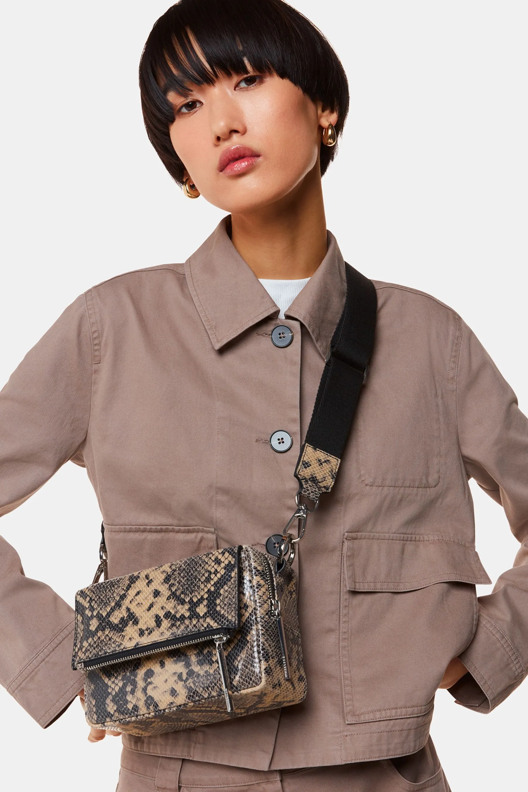 Whistles - Bibi - Nero a tracolla pitonata - Borsa