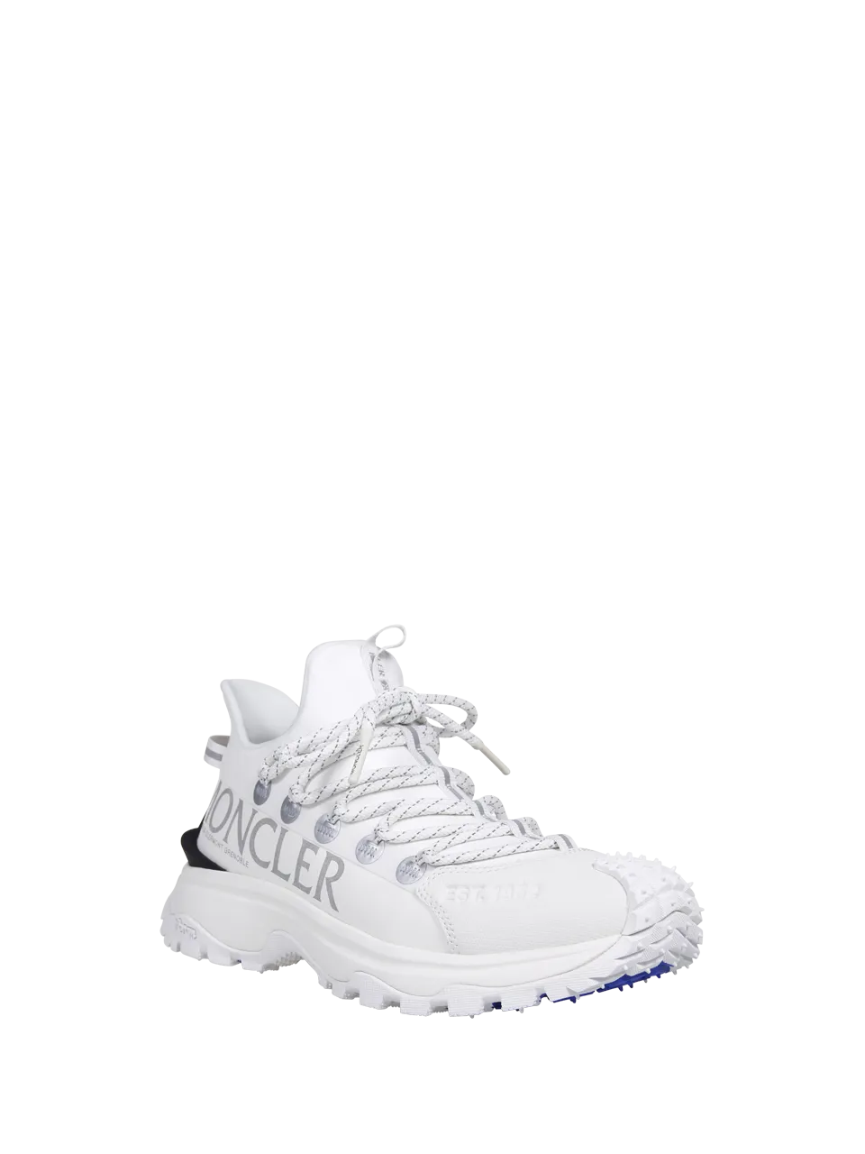 WOMAN MONCLER WHITE FABRIC TRAILGRIP LITE2 LOW TOP SNEAKERS