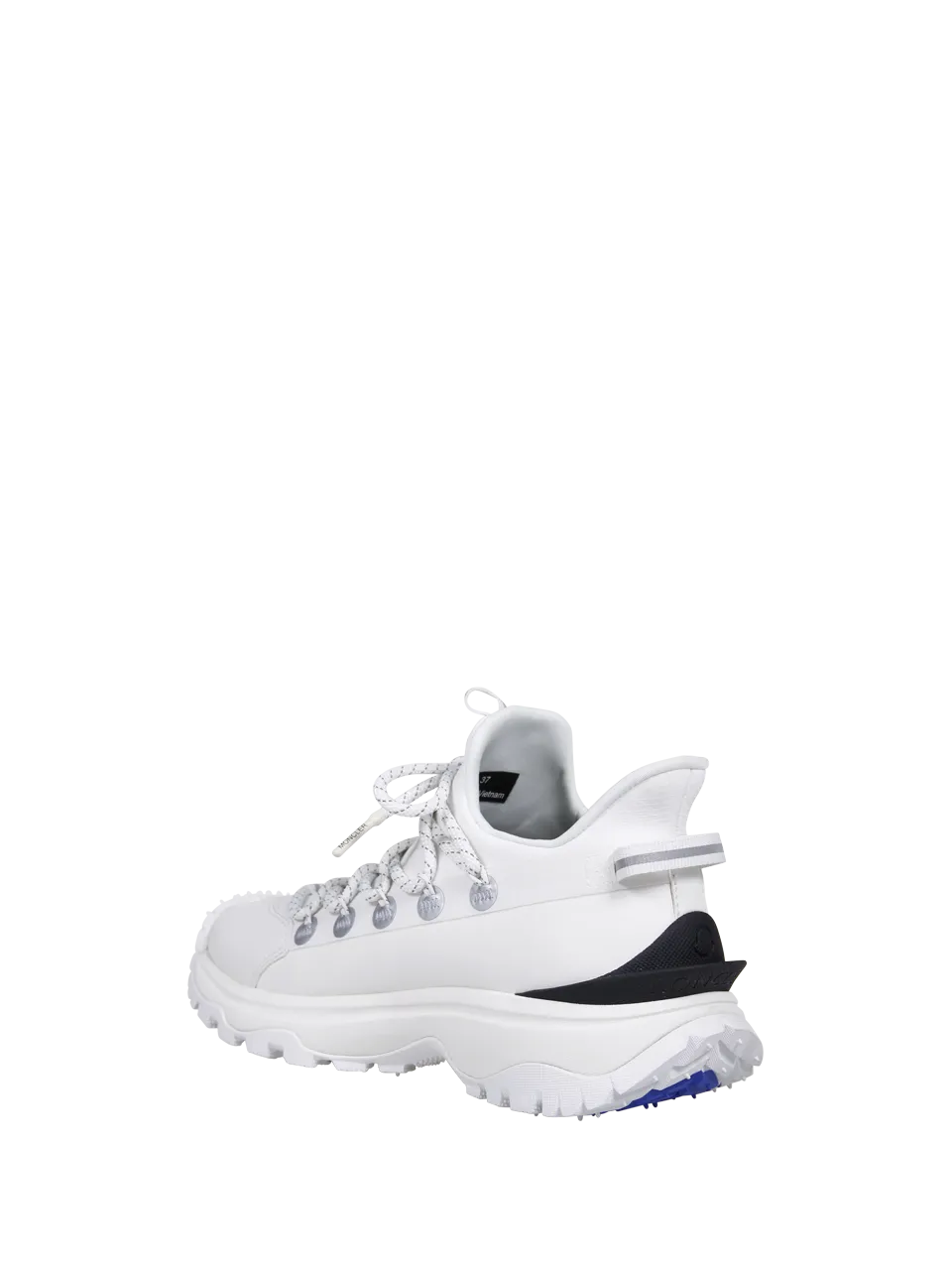 WOMAN MONCLER WHITE FABRIC TRAILGRIP LITE2 LOW TOP SNEAKERS