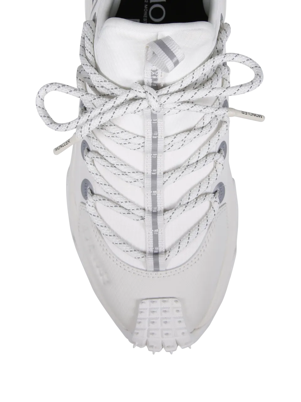 WOMAN MONCLER WHITE FABRIC TRAILGRIP LITE2 LOW TOP SNEAKERS